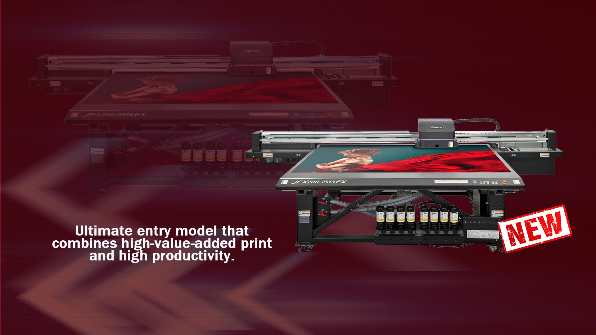 Mimaki JFX200-2513 EX UV Flatbed Printer