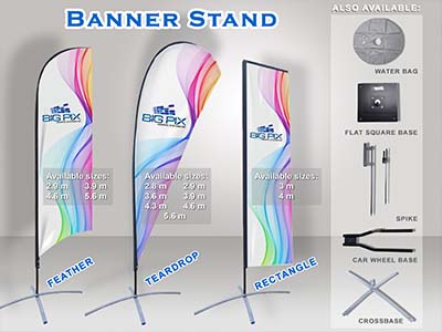 teardrop banner flag pole